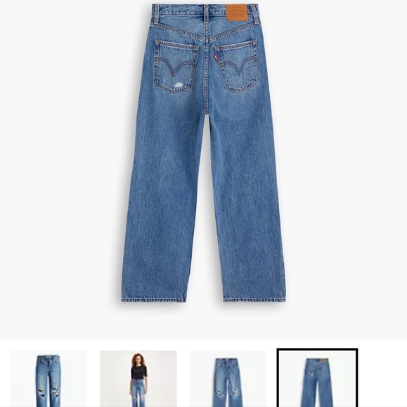 NWT Levi's Ribcage Straight Ankle Jeans, Distressed, After Love, Size 29x27 - Picture 15 of 15